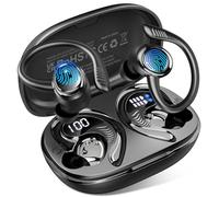 Ecouteurs Bluetooth sans Fil Sport, 2026 Écouteur Bluetooth 5.4 avec 6D HiFi Stéréo, 4 ENC Mic, 60+Hrs Ecouteurs sans Fil, IP7 Étanche Oreillette Bluetooth, USB-C/Écran LED Casque, pour iOS Android