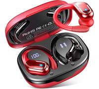 Ecouteurs Bluetooth sans Fil Sport, 75Hrs ¿¿couteurs Bluetooth 5.4 avec St¿¿r¿¿o HiFi 3D, 4 ENC R¿¿duction de Bruit Mic Oreillette sans Fil USB-C Charge, ¿¿tanches IP7 Casque Running LED pour Android/