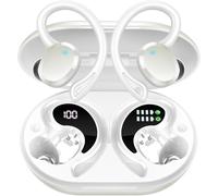 Ecouteurs Bluetooth sans Fil Sport, 75Hrs ¿¿couteurs Bluetooth 5.4 avec St¿¿r¿¿o HiFi 3D, 4 ENC R¿¿duction de Bruit Mic Oreillette sans Fil USB-C Charge, ¿¿tanches IP7 Casque Running LED pour Android/
