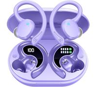 Ecouteurs Bluetooth Sans Fil Sport, 75Hrs Écouteurs Bluetooth 5.4 avec Stéréo HiFi 3D, 4 ENC Réduction de Bruit Mic Oreillette sans Fil USB-C Charge, Étanches IP7 Casque Running LED pour Android/iOS