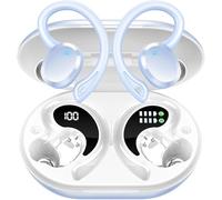 Ecouteurs Bluetooth Sans Fil Sport, 75Hrs Écouteurs Bluetooth 5.4 avec Stéréo HiFi 3D, 4 ENC Réduction de Bruit Mic Oreillette sans Fil USB-C Charge, Étanches IP7 Casque Running LED pour Android/iOS