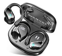 Ecouteurs Bluetooth sans Fil Sport, 75Hrs Écouteurs Bluetooth 5.4 avec Stéréo HiFi 3D, 4 ENC Réduction de Bruit Mic Oreillette sans Fil USB-C Charge, Étanches IP7 Casque Running LED pour Android/iOS