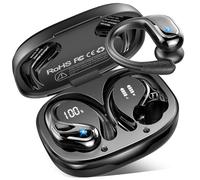 Ecouteurs Bluetooth Sans Fil Sport, 75Hrs Écouteurs Bluetooth 5.4 avec Stéréo HiFi 3D, 4 ENC Réduction de Bruit Mic Oreillette sans Fil USB-C Charge, Étanches IP7 Casque Running LED pour Android/iOS