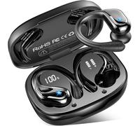 Ecouteurs Bluetooth sans Fil Sport, 75Hrs Écouteurs Bluetooth 5.4 avec Stéréo HiFi 3D, 4 ENC Réduction de Bruit Mic Oreillette sans Fil USB-C Charge, Étanches IP7 Casque Running LED pour Android/iOS
