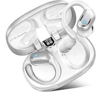 Ecouteurs Bluetooth Sans Fil Sport avec Crochets d'Oreille, 75H Autonomie | Ecouteurs Bluetooth 5.4, Son HiFi 14,2 mm EQ Personnalisée, 4 Mic ENC, IPX8 Étanche, LED Batterie, Anti-Chute pour Running