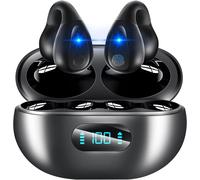 Ecouteurs Bluetooth Sans Fil Sport,Écouteurs À Oreilles Ouvertes,Bluetooth 5.3 Casque Conduction Osseuse Clip D'Oreille Écouteur Sans Fil Hi-Fi Stéréo,Étanchéité Ipx7 Pour Iphone Android Sam[L131]