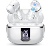 Ecouteurs Bluetooth Sans Fil, St¿¿r¿¿o 3D HiFi Bluetooth 5.4 Casque Antibruit avec 4 Mic ENC, 46H R¿¿cr¿¿ation ¿¿couteurs Bluetooth avec ¿¿cran LED, IP7 ¿¿tanche USB-C Ecouteurs avec pour iOS Android.