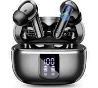 Ecouteurs Bluetooth Sans Fil, St¿¿r¿¿o 3D HiFi Bluetooth 5.4 Casque Antibruit avec 4 Mic ENC, 46H R¿¿cr¿¿ation ¿¿couteurs Bluetooth avec ¿¿cran LED, IP7 ¿¿tanche USB-C Ecouteurs avec pour iOS Android.