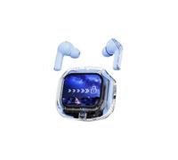 Ecouteurs Bluetooth sans fil SZSMART AIRMAX6 Lite (intra-auriculaires, microphone, écran tactile LCD, bleu)