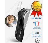 Ecouteurs bluetooth sans fil TD® 100mah bluetooth 5.0 casque bluetooth à contour d'oreille écouteur simple noir smart touch