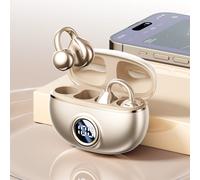 Écouteurs Bluetooth sans fil Voice of Berlin : confortables, sans contact avec l'oreille, avec clip d'oreille et longue autonomie. Réduction du