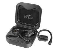 LinQ Écouteurs Bluetooth Sport Conduction Aérienne avec Boîtier de Charge Noir Noir G