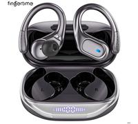 Écouteurs Bluetooth Sport FINGERTIME Bluetooth 5.4 ANC 75h Autonomie IPX5 Son Stéréo Spatial 40mm Casque Léger avec Latence 60ms