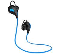 Ecouteurs Bluetooth Sport pour Samsung Galaxy M12 Smartphone sans Fil Bouton Son Kit Main Libre Intra-AURICULAIRE Universe (Bleu)