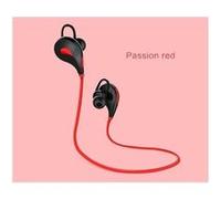 Ecouteurs bluetooth sport pour smartphone samsung, huawei, sony, etc sans fil bouton son kit main libre intra-auriculaire univer (rouge)