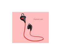 Ecouteurs Bluetooth Sport pour SONY Xperia XZ1 Compact Smartphone Sans Fil Bouton Son Kit Main Libre INTRA AURICULAIRE Universel (ROUGE)