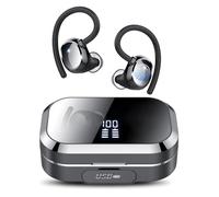 Écouteurs Bluetooth sport Q25 TWS, affichage numérique, réduction du bruit, Bluetooth intelligentnoir