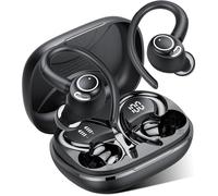 Écouteurs Bluetooth Sport Sans Fil 5.3 Hifi Stéréo 40H Étanche LED Noir