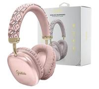CG Mobile Guess Ecouteurs Bluetooth Gcube Metallic Script Logo Rose