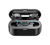 Écouteurs Bluetooth tactiles étanches IPX7 F9TWS5.0, base de chargement 2000 mAh pour écouteurs et téléphone portable, véritables écouteurs