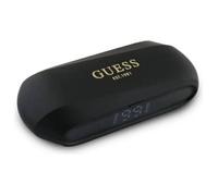 Écouteurs Bluetooth TWS + étui de chargement (noir) Logo imprimé métallique allongé Guess