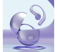 Écouteurs compatibles avec l'IA avec traduction vocale bidirectionnelle en temps réel pour les voyageurs nécessitant une prise en charge linguistique sur place n'importe où (traduction violette)