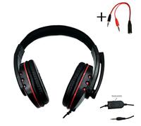 Écouteurs de jeu filaires 3.5mm, casque d'écoute, antibruit, avec Microphone, contrôle du Volume, pour PS4, Station de jeu 4 PC