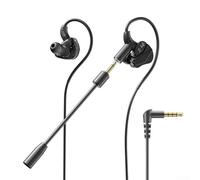 Écouteurs de jeu filaires avec micro détachable Expérience d'un son HiFi immersif et suppression du bruit pour PC, tablettes et téléphones (interface 3.5)
