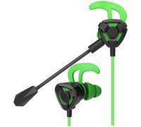 Écouteurs de jeu filaires avec micro détachable sans latence pour Pubg Mobile PC ordinateur portable Hifi Basse Rouge 1,2 m Câble (C)