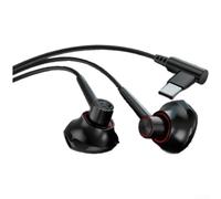 Écouteurs de jeu filaires avec microphone pour jeux Battle Royale avec design semi-intra-auriculaire et technologie d'isolation du bruit Plus compatibilité de connexion de type C et 3,5 mm en couleur