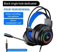 Écouteurs de jeu filaires, son Surround stéréo, Microphone USB, lumière colorée, casque d'écoute pour PC portable