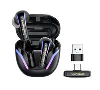 Écouteurs de jeu sans fil 2,4 G avec micro ENC, faible latence de 20 ms pour PS5/4, Meta Quest 3/3S/2, casque Bluetooth double mode 2,4 GHz pour téléphone, tablette, ordinateur portable, Steam Deck