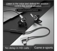 Écouteurs de jeu universels,casque de jeu de distinction audio E-Sports,filaire avec blé,audio 3.5mm,prise Android Type-C,1 PC,2 PC,3PC - Type H 1pc