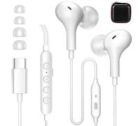Écouteurs de karaoké USB C pour iPhone Série 15, iPad, Samsung S24 S23 S22 S21, écouteurs filaires de type C avec micro 7 effets vocaux, 5 modes musique pour Tiktok, YouTube, Live, Sing,