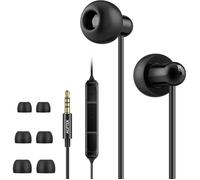 Ecouteurs De Sommeil Anti Bruit Casque Doux Silicone Intra Auriculaires Avec Micro Et Contrôle Du Volume 3.5Mm Jack Pour Dor[EC198]