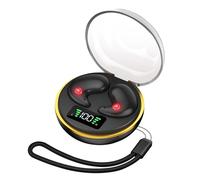 Écouteurs de Sommeil sans Fil Ultra Plats Anti Bruit avec Boitier LED Noir