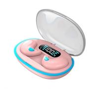 Écouteurs de sommeil Bluetooth 5.3 - Écouteurs sans fil pour dormeurs sur le côté, conception fine à pression nulle, isolation phonique et mode veille (rose)