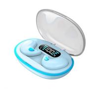 Écouteurs de sommeil Bluetooth 5.3 - Écouteurs sans fil pour dormeurs sur le côté, conception fine à pression nulle, isolation du bruit et mode veille (bleu)