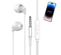 Écouteurs de sommeil filaires, écouteurs souples pour dormir filaire, Écouteurs de sommeil légers en silicone,Écouteurs intra-auriculaires antibruit de 3,5 mm pour le ronflement, les voyages en avion