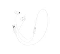 Écouteurs de Sommeil Filaires Lightning avec Microphone Blanc