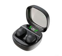 Écouteurs de sommeil sans fil pour dormeurs sur le côté : invisibles pour un design mini avec blocage du bruit BT 5.4 pour une mise au point profonde en voyage (noir)