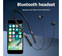Écouteurs de sport montés sur le cou, Mini bouchons d'oreille suspendus, musique HIFI, sans fil, Bluetooth, casque noir