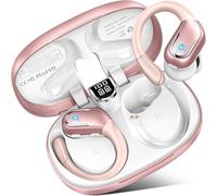 Écouteurs de sport sans fil Bluetooth 5.3 avec micro, réduction du bruit, stéréo HiFi, 75H, supra-auriculaires avec écran LED et