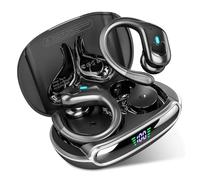 Écouteurs de sport sans fil Dribuds avec 80 heures de lecture, étanchéité IPX7, suppression du bruit, écran LED pour entraînement et course à pied