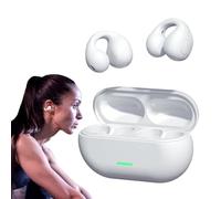 Écouteurs de sport sans fil réutilisables - Écouteurs à conduction osseuse | Casque sans fil ouvert : avec fonction ligne pour le camping, le vélo, l'entraînement, la course et la conduite