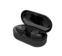 écouteurs de sport stéréo Bluetooth 5.0 avec boitier de charge de type C, noir