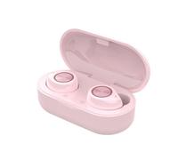 écouteurs de sport stéréo Bluetooth 5.0 avec boitier de charge de type C, rose