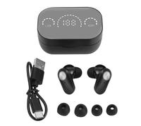 Écouteurs de traducteur de Langue Vomeko, 144 Accents de Langues, écouteurs Bluetooth 5.3 Traductor avec Application pour l'appareil Android (Noir)