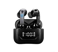 Écouteurs de traducteur vocal en temps réel avec deux voies pour interprète de langue instantanée, 144 langues, BT 5.4, batterie 45 mAh, charge de type C, compatible (noir)