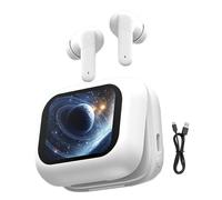 Écouteurs de traduction AI - Écouteurs sans fil LCD pour écran tactile - Écouteurs de traduction de langue AI | Pour homme et femme - Pour voyage, voyage, travail, étude, université, voiture, sports